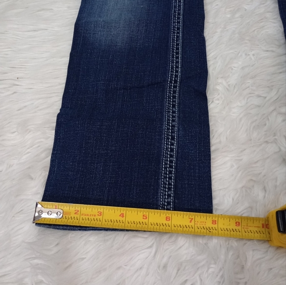 BKE Blue Boot Cut Jeans with Gradient Wash and Contrast Stitching - Picture 3 of 11